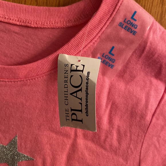 1989 Place Girl's Pink Long Sleeve "Dance" Graphic Print Top - Picture 3 of 4